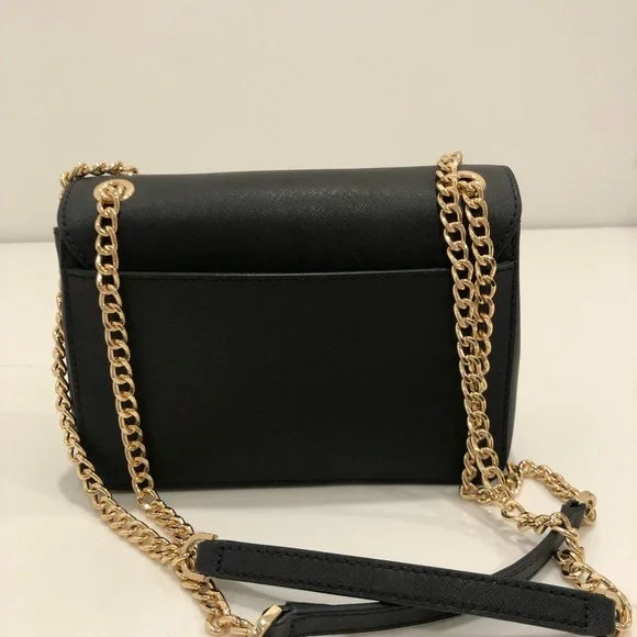 Michael Kors Black Crossbody Bag with Gold Chain - Picture 2 of 5